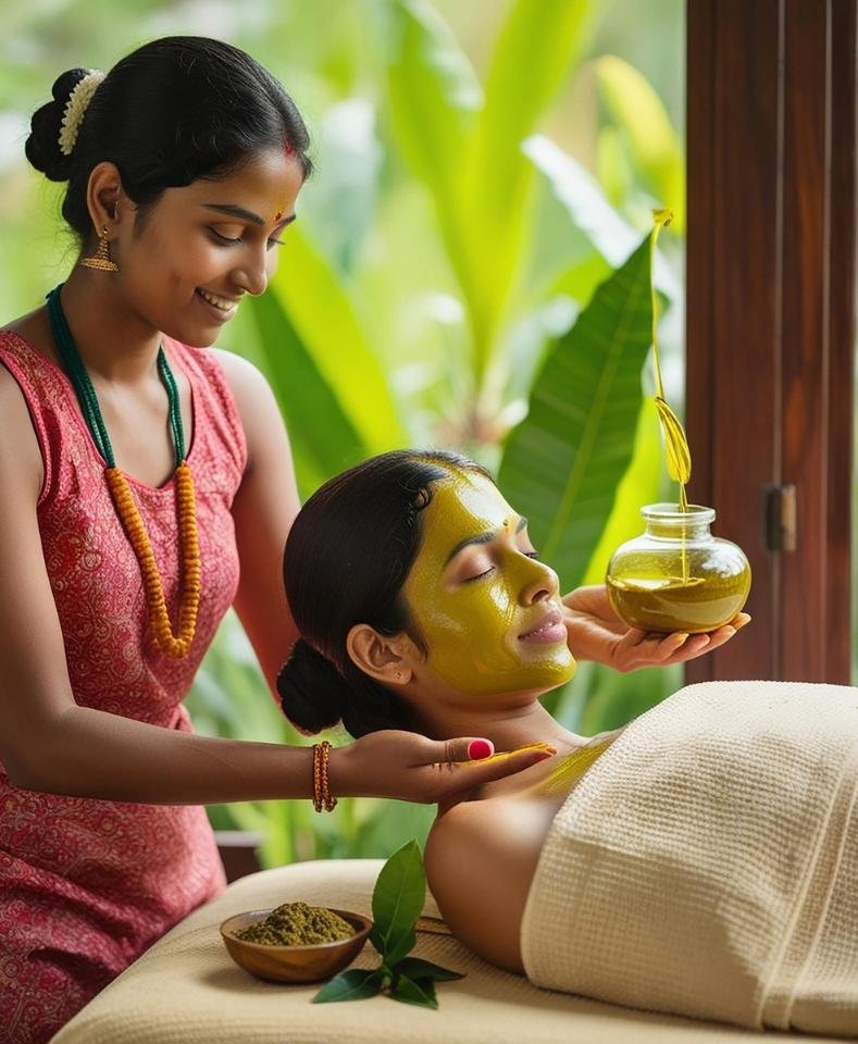 Authentic Ayurvedic facial treatment at Ayurillam